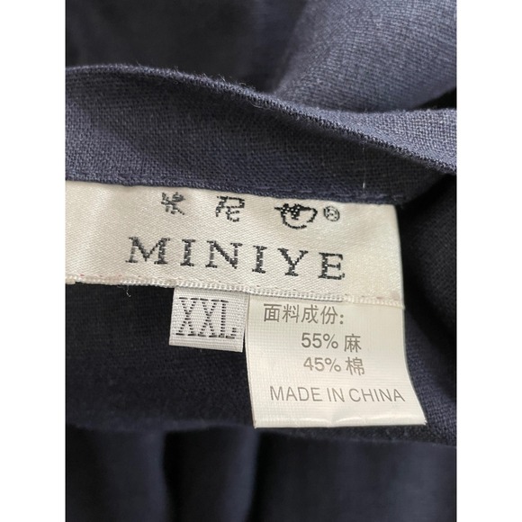 Mens Chinese Style Jacket Red Reversible Blue Mandarin Collar Frog Button L XL - Picture 12 of 14